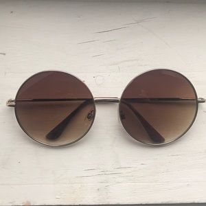 Free People Oversized Round Sunglasses